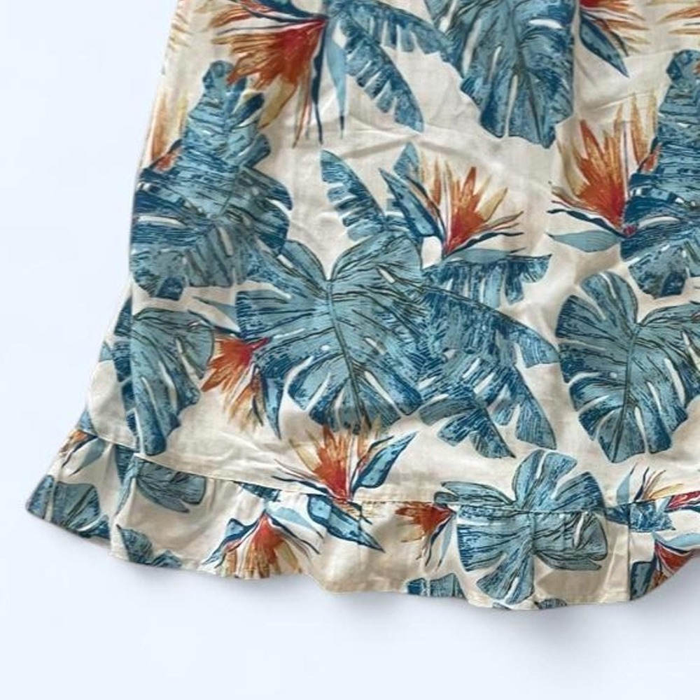 Floral mini cotton summer dress size S - Picture 4 of 7